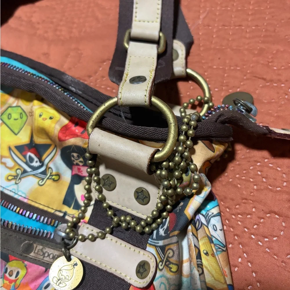 Tokidoki x LeSportsac Pirate Print Shoulder Bag Purse-Rare Collab - Picture 6 of 8